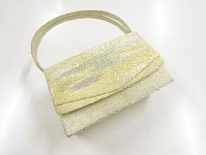 リサイクル　本綴れ霞模様織り出し和装バッグ